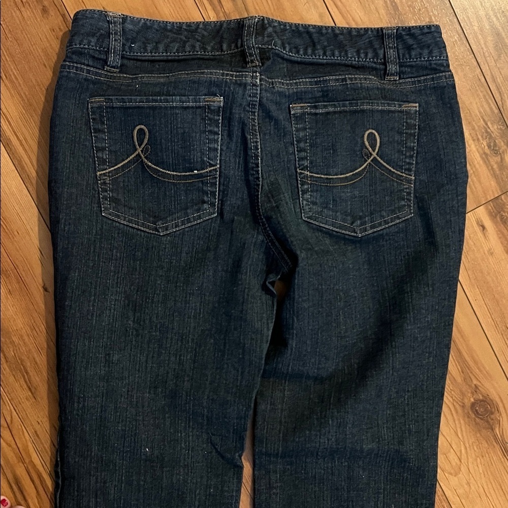Classic LOFT Deep Indigo Blue Vintage Worn  Women's Jeans::Size 8 :: - Picture 5 of 7